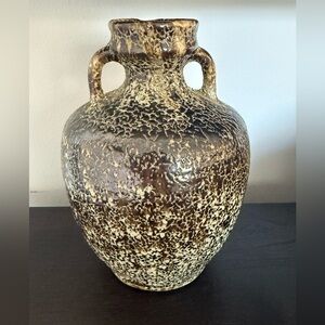Three Hands Corp. Rustic Brown and Cream Vase